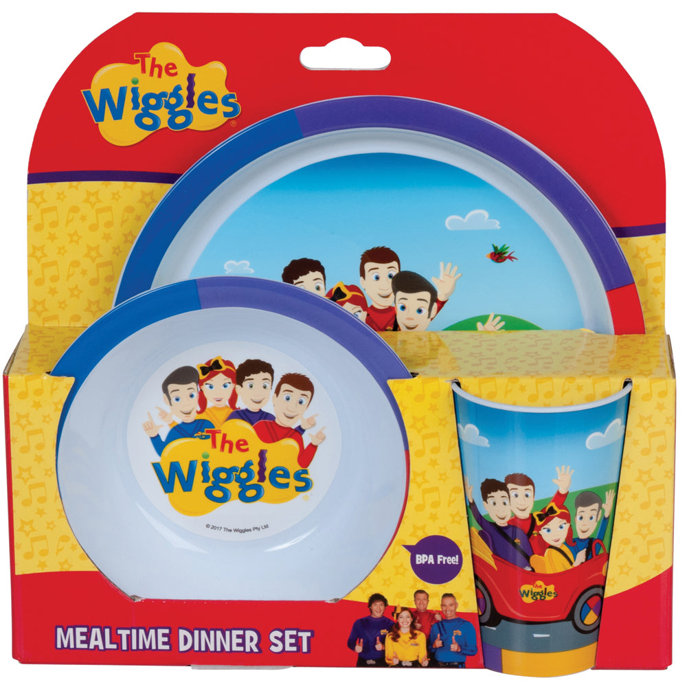 The Wiggles Mealtime Dinner Set with Cup, Bowl, and Plate